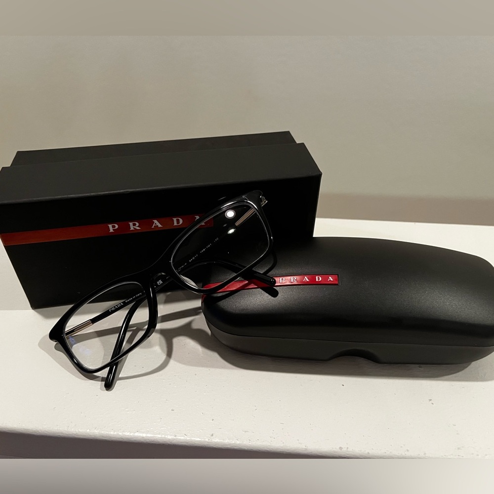 ✨Authentic Unisex Prada Black Eyeglasses with Case NWOT